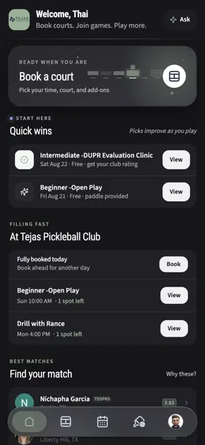 Tejas Pickleball screenshot 1