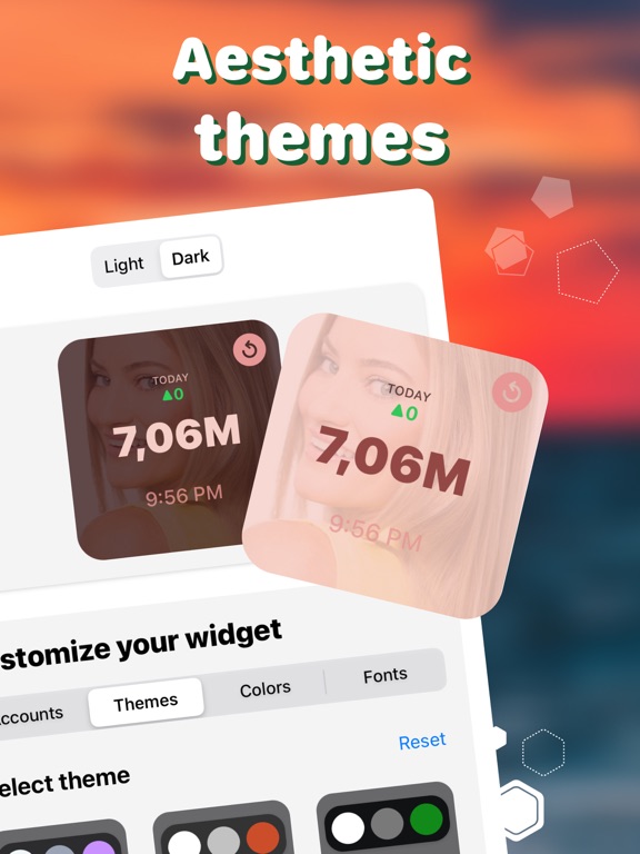 Followers Insight Widget iPad screenshot 5 - Lifestyle app