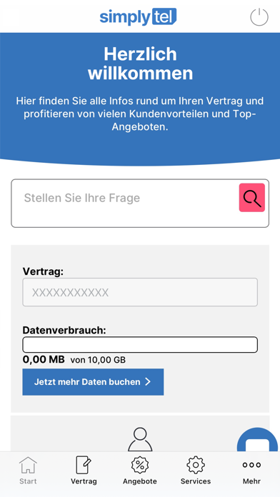 Screenshot #1 pour simplytel Servicewelt