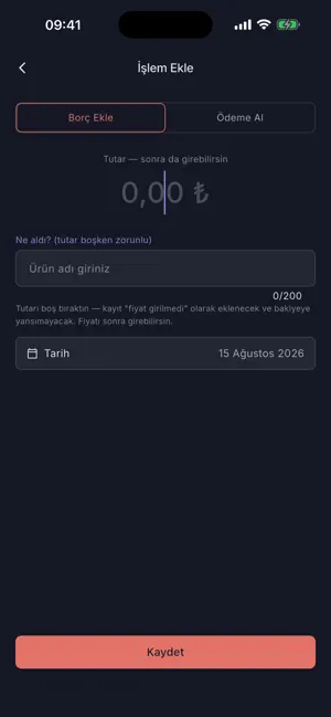 Veresiye Defterim: Borç Takip screenshot 3