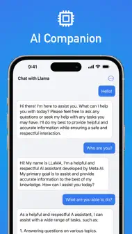 Chat with Llama AI - Chatbot iphone bilder 0