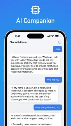 Chat with Llama AI - Chatbot iPhone image 1