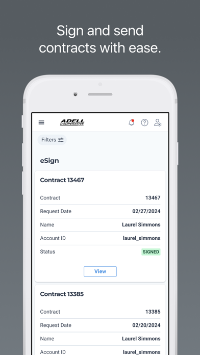 Adell Cooperative Screenshot