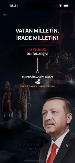15 Temmuz Mobil iPhone Ekran Görüntüsü 1