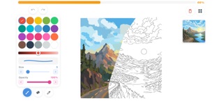 Cozy Coloring: Learn to Draw. iPhone screenshot