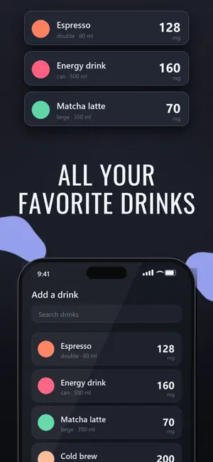 Cira: Caffeine Tracker & Sleep screenshot 3
