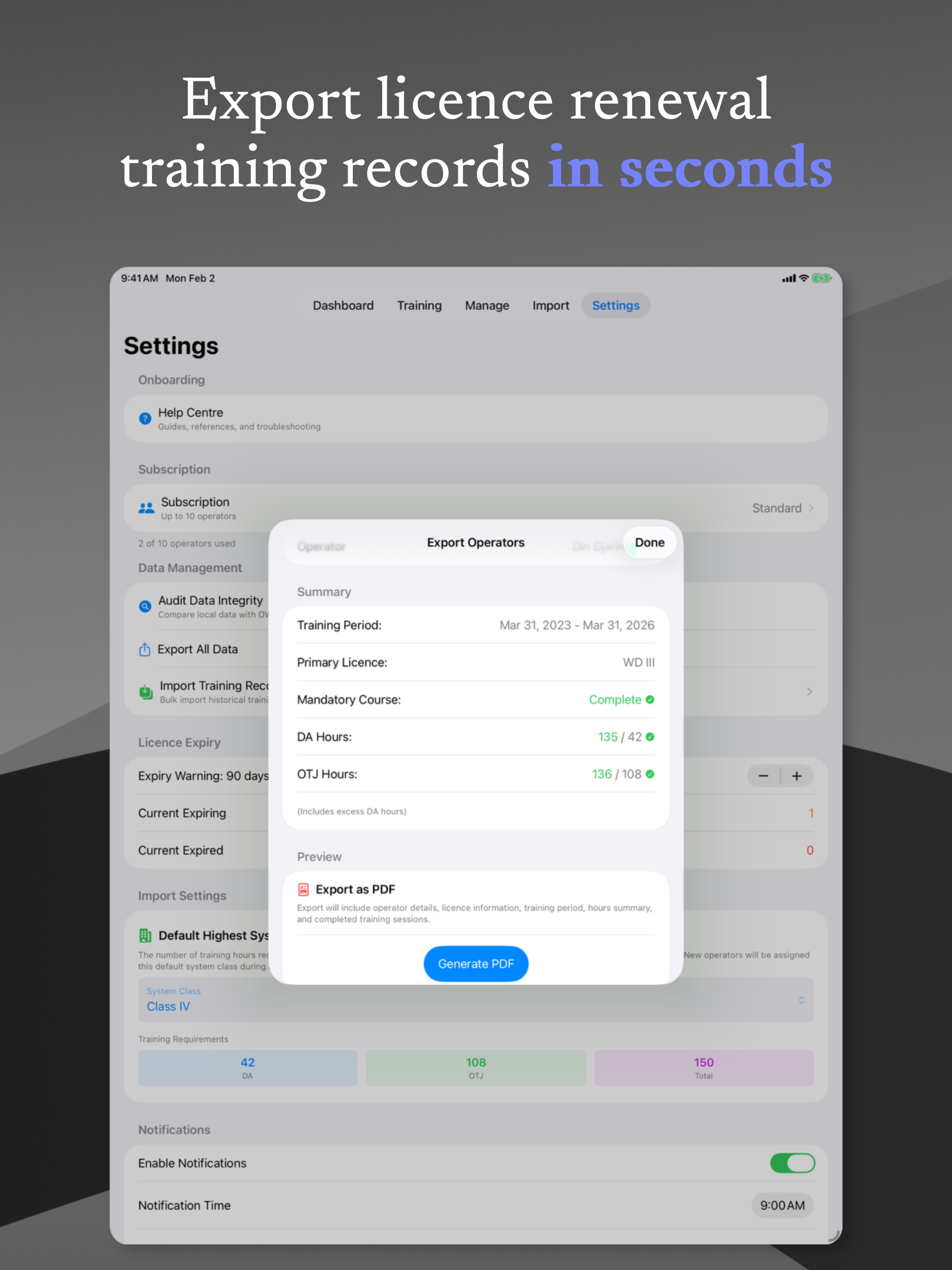 AquaTrack: Training & Licences screenshot 8
