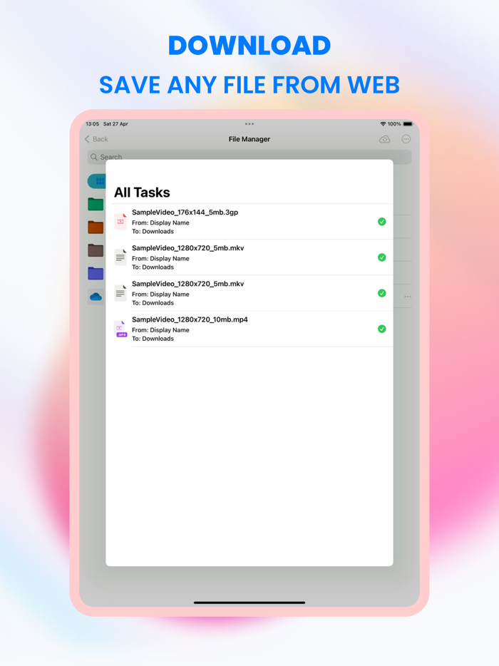 Offline Files Download Manager