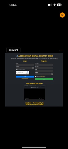 ZapQard App screenshot