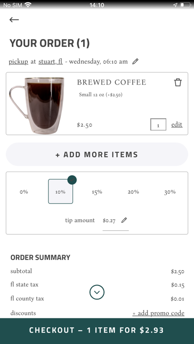 Googan Coffee Screenshot