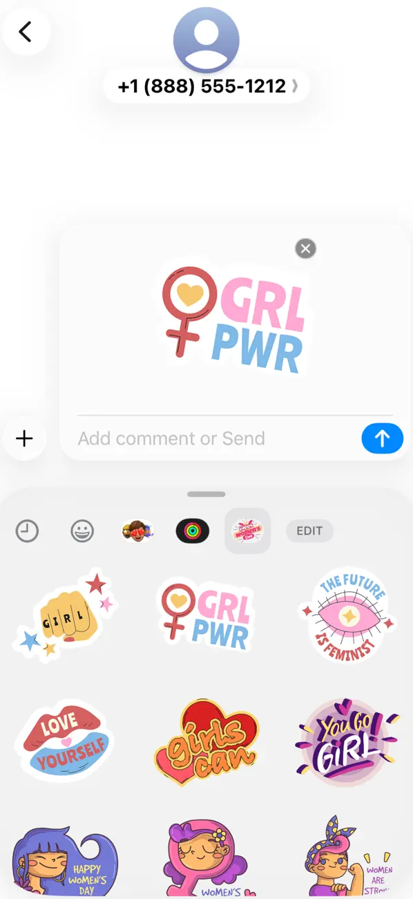 Screenshot #3 pour Women's Day Stickers - Go Girl