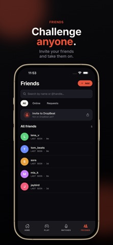 DropBeat - Music Quiz iPhone screenshot