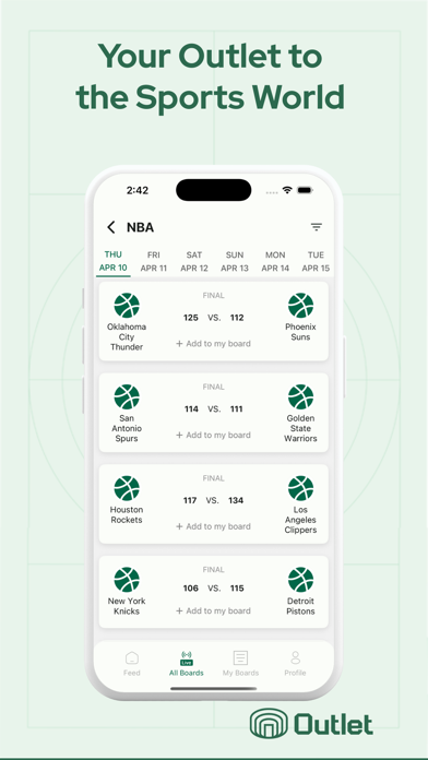 Outlet | Town Hall for Sports iPhone screenshot 4 - Sports app