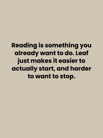 leaf: read more, read better iPad screenshot