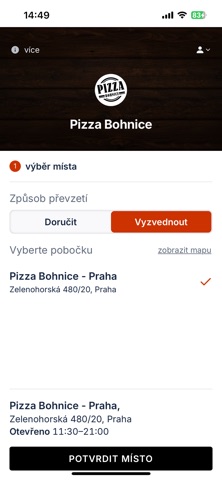 Pizza Bohnice screenshot