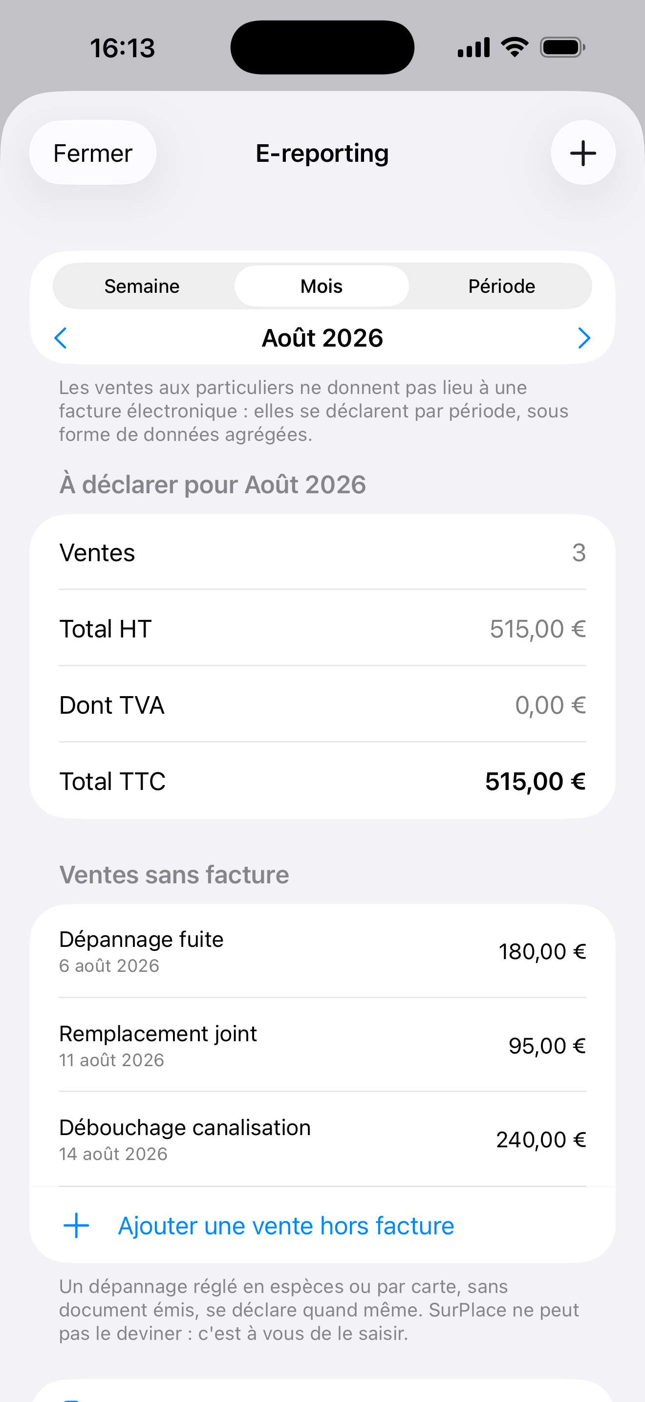 SurPlace : compteur d'heures screenshot 7