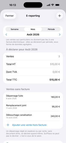SurPlace : compteur d'heures Screenshot 7 of 7