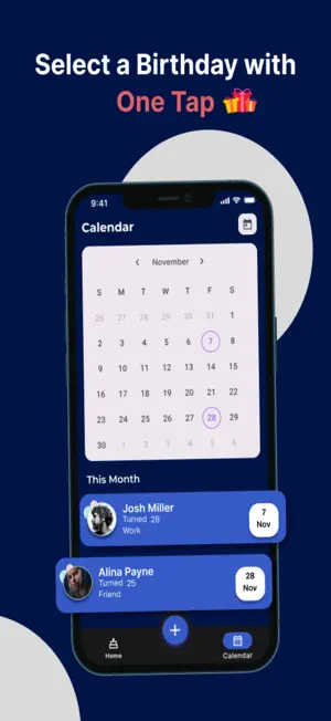 Birthday Reminder:Save & Share screenshot 1