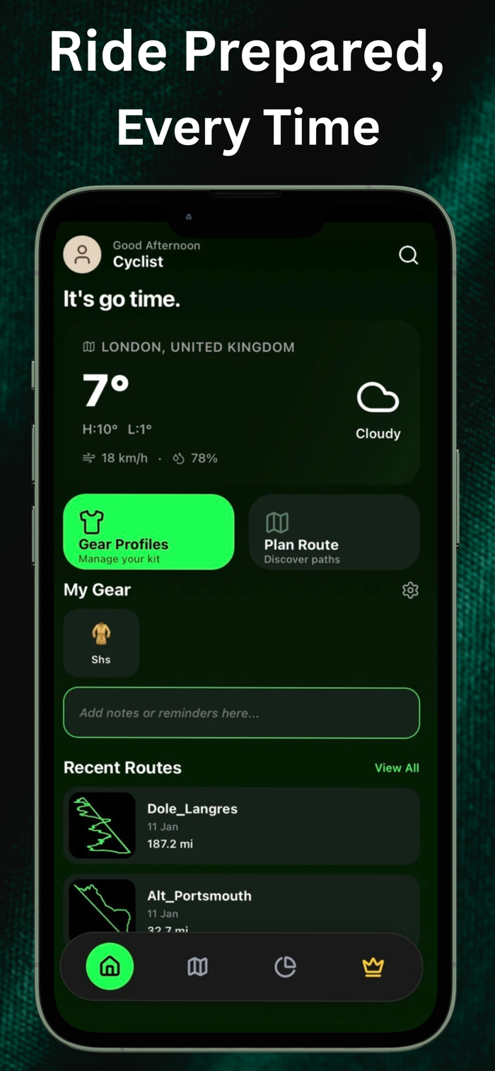Cycling Weather - Plan Rides - Cycling Weather app turns raw