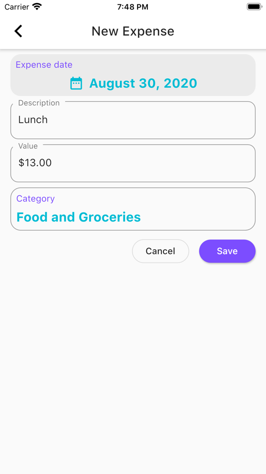 #2. Daily Expense Tracker (iOS) 由: Wayne Johnson