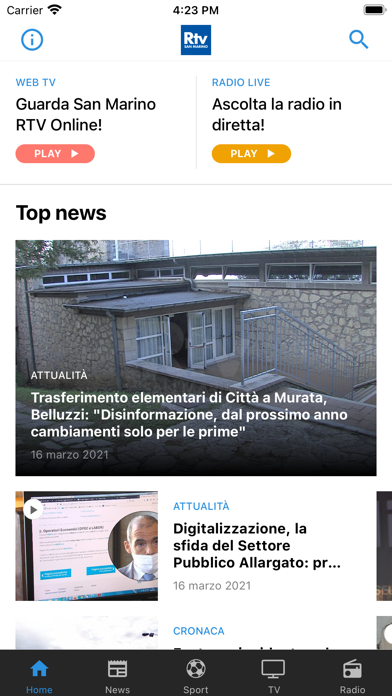 Screenshot #1 pour San Marino RTV