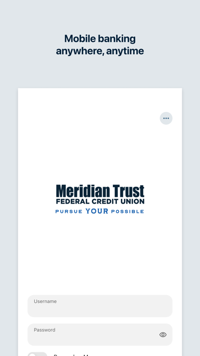 Screenshot 1 of Meridian Trust App