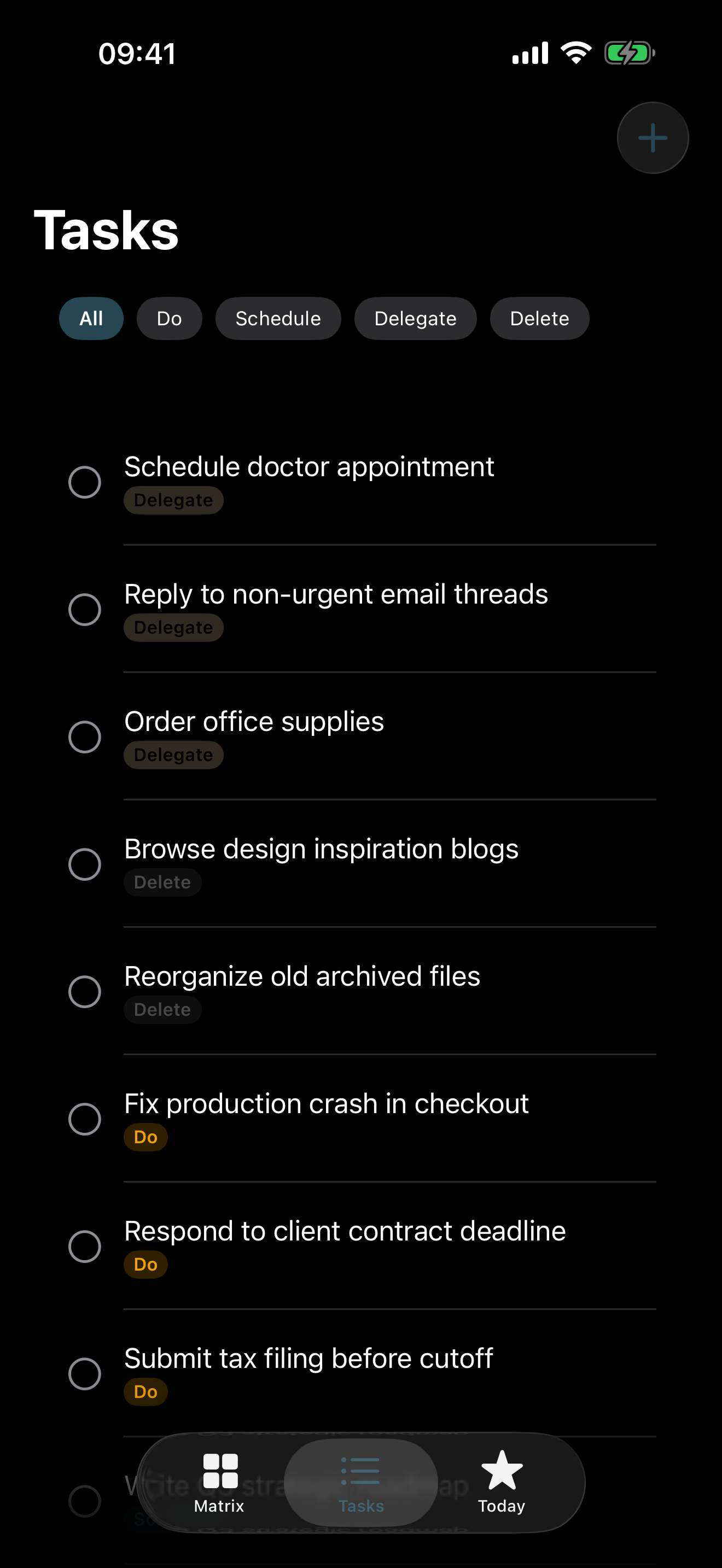 Plinth Priority Matrix screenshot 2