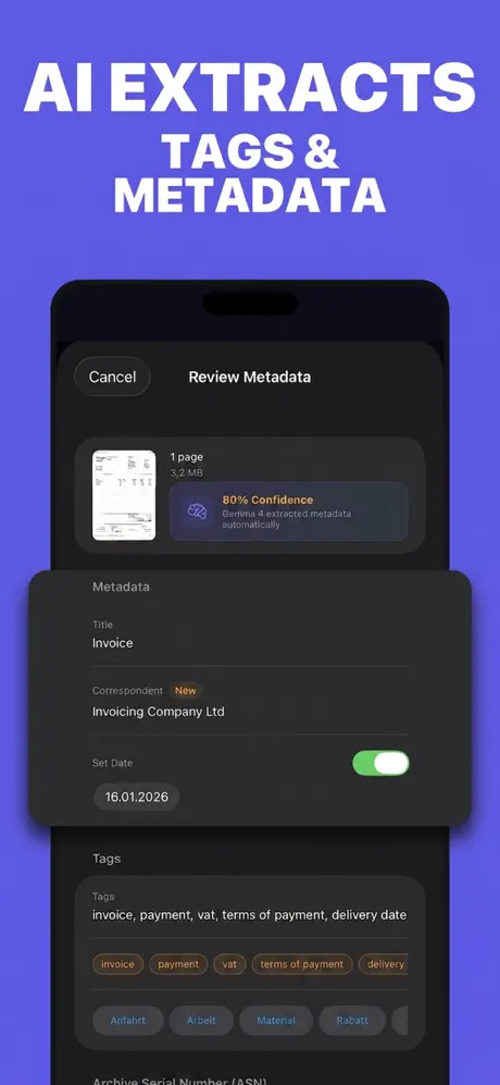 Archi — Paperless Scanner screenshot 3