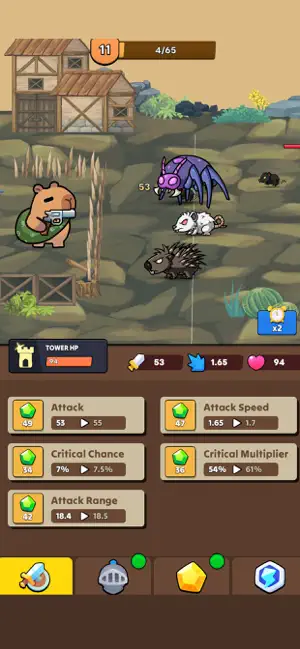 Capybara Tower Go : Rush 2D screenshot 3