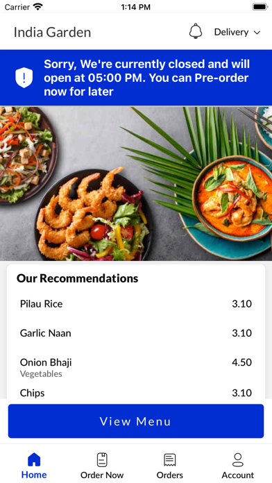 India Garden Frodsham Screenshot