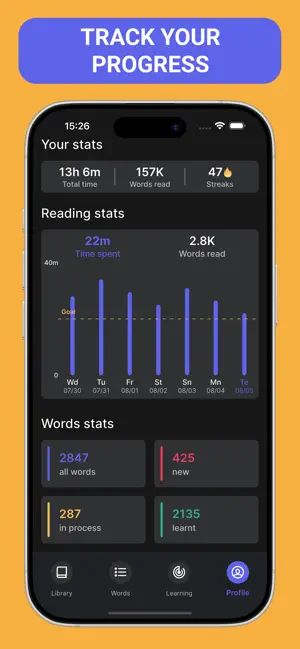 Bookvo: English Learning iPhone screenshot 6