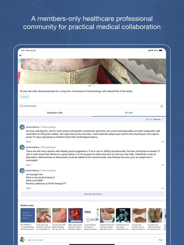 ‎Figure 1 - Medical Cases Screenshot