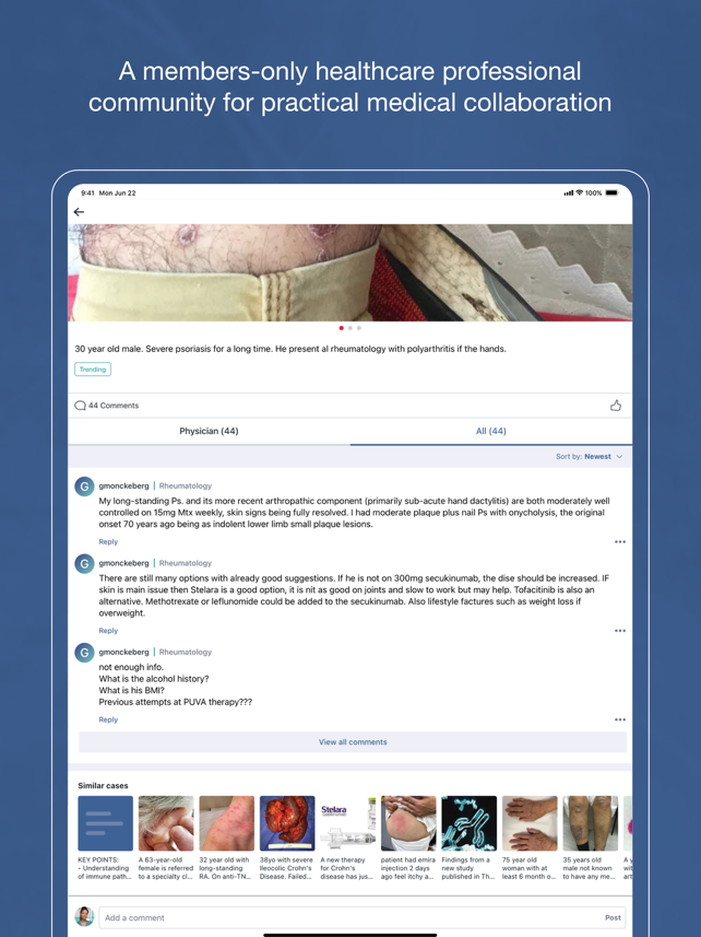 Figure 1 - Medical Cases Screenshot