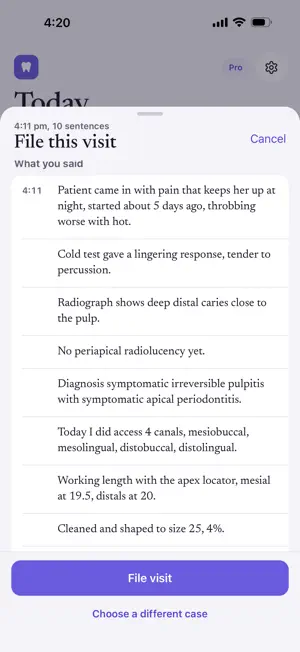 Provify — Dental Case Notes screenshot 4
