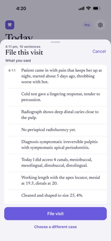 Provify — Dental Case Notes Screenshot 4 of 4