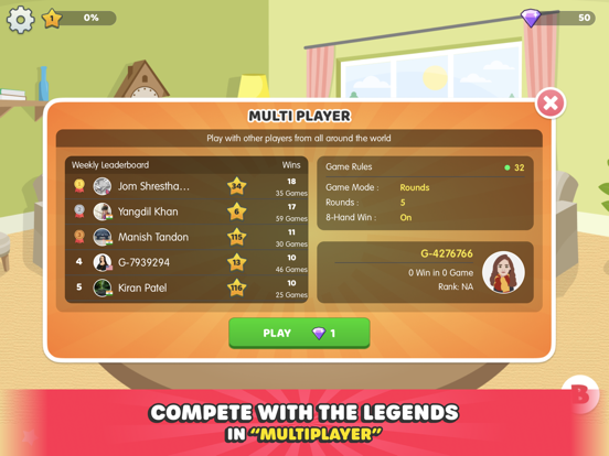 Screenshot #5 pour Callbreak Legend by Bhoos