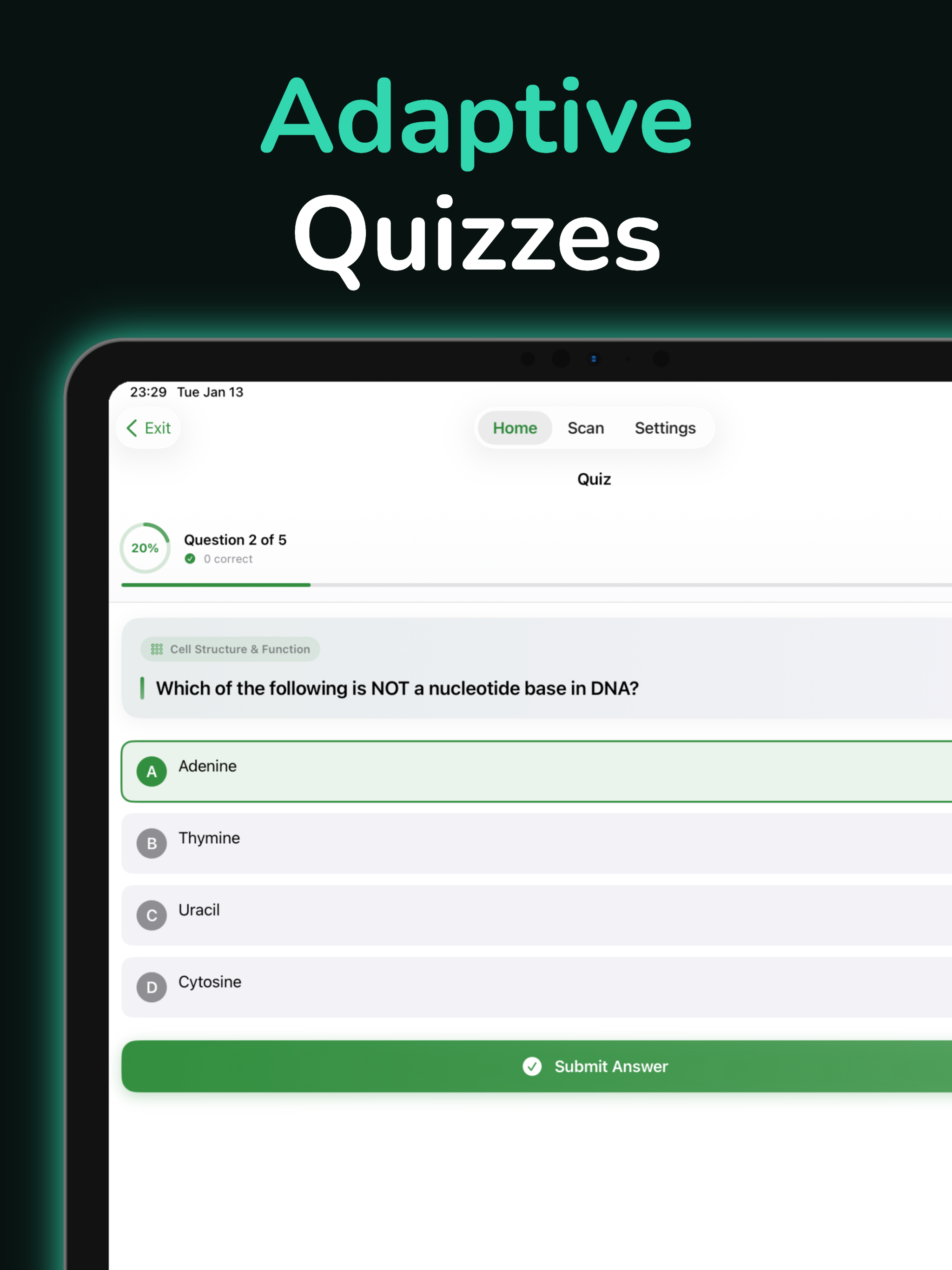 Biology AI: Scan Homework