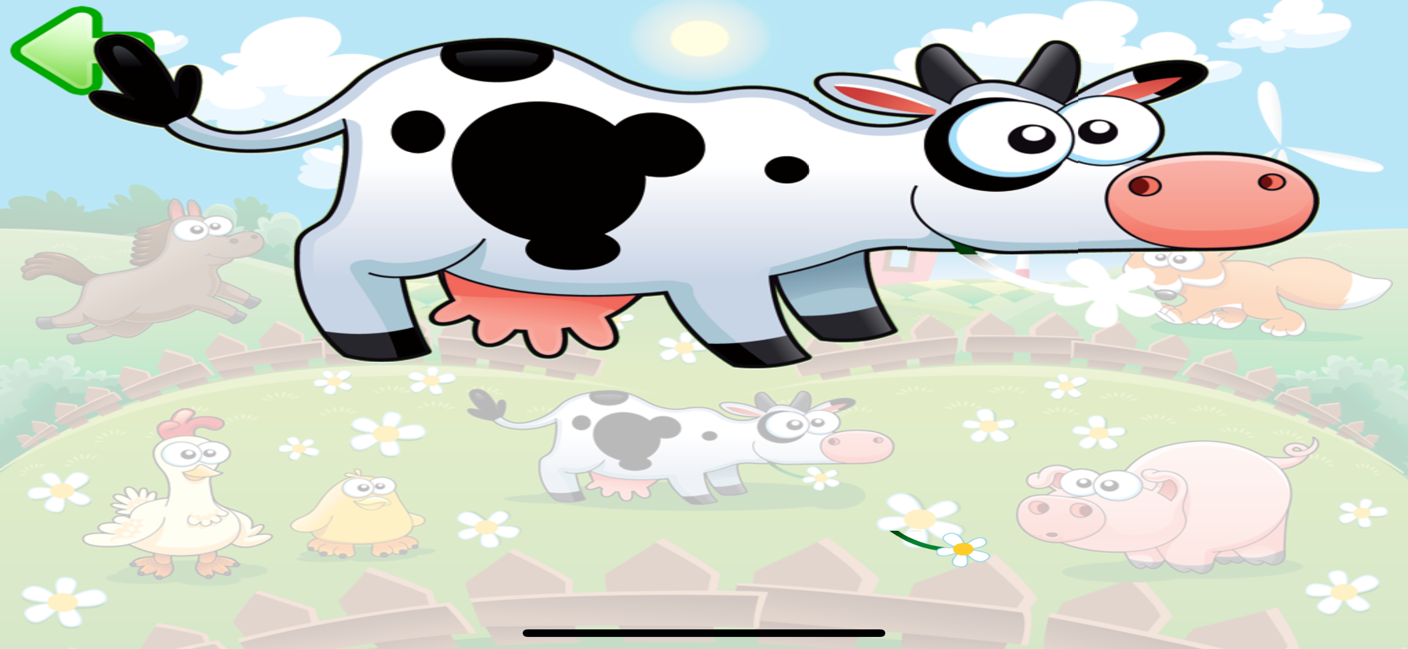 Animal sounds puzzle for kids