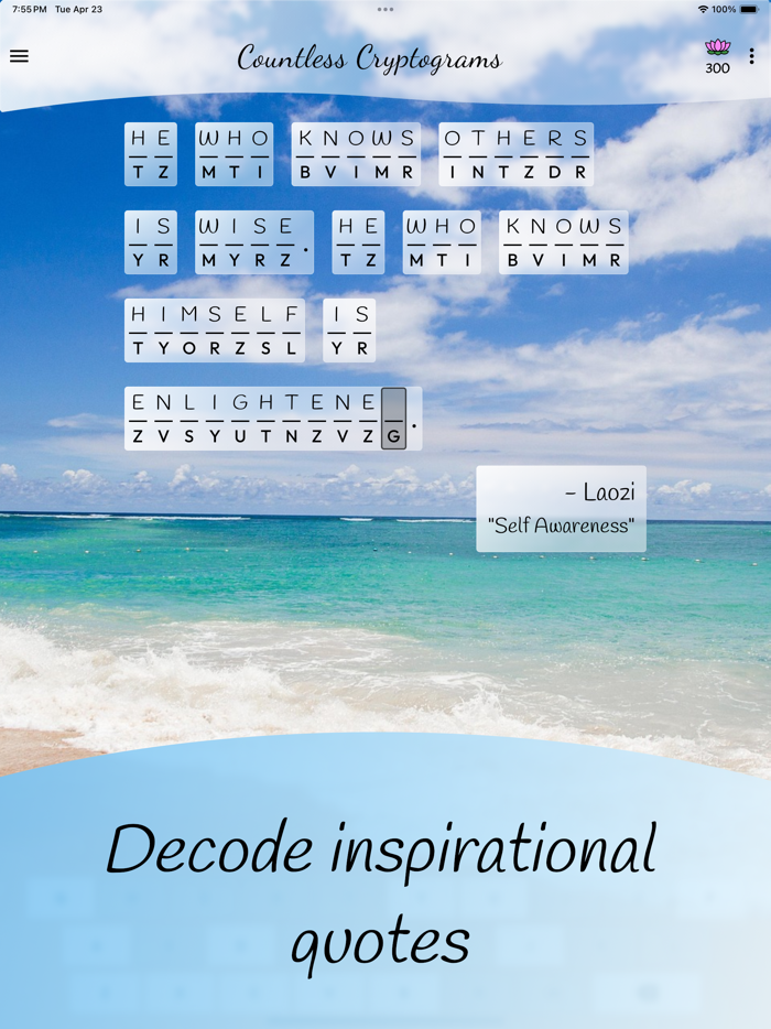 Countless Calming Cryptograms