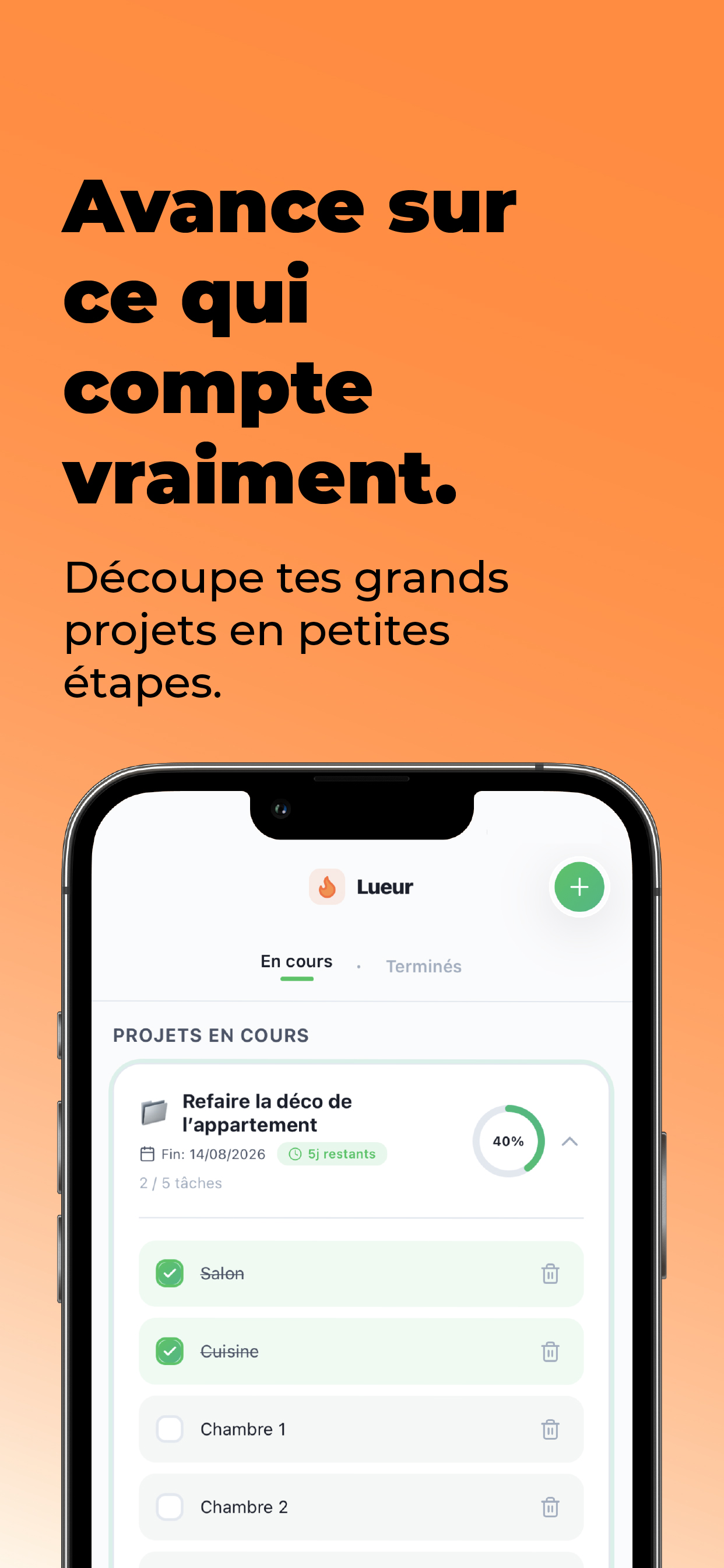 Lueur – Habitudes & Projets screenshot 4