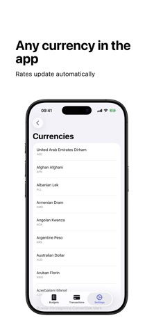 Cointrol: Budget and Expenses iPhone screenshot