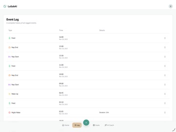 Lullabai: Baby Sleep Tracker iPad screenshot