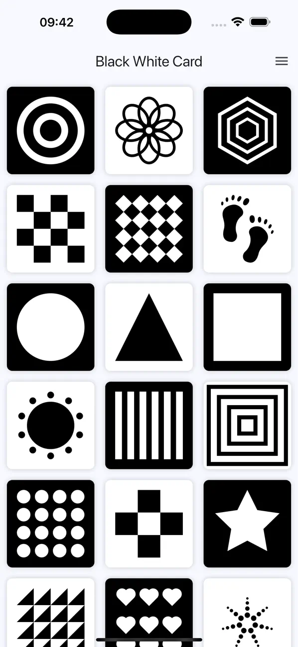 Screenshot #1 pour Black White Card