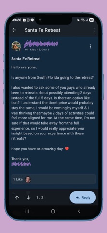 QHHT Forum Screenshot 2 of 4