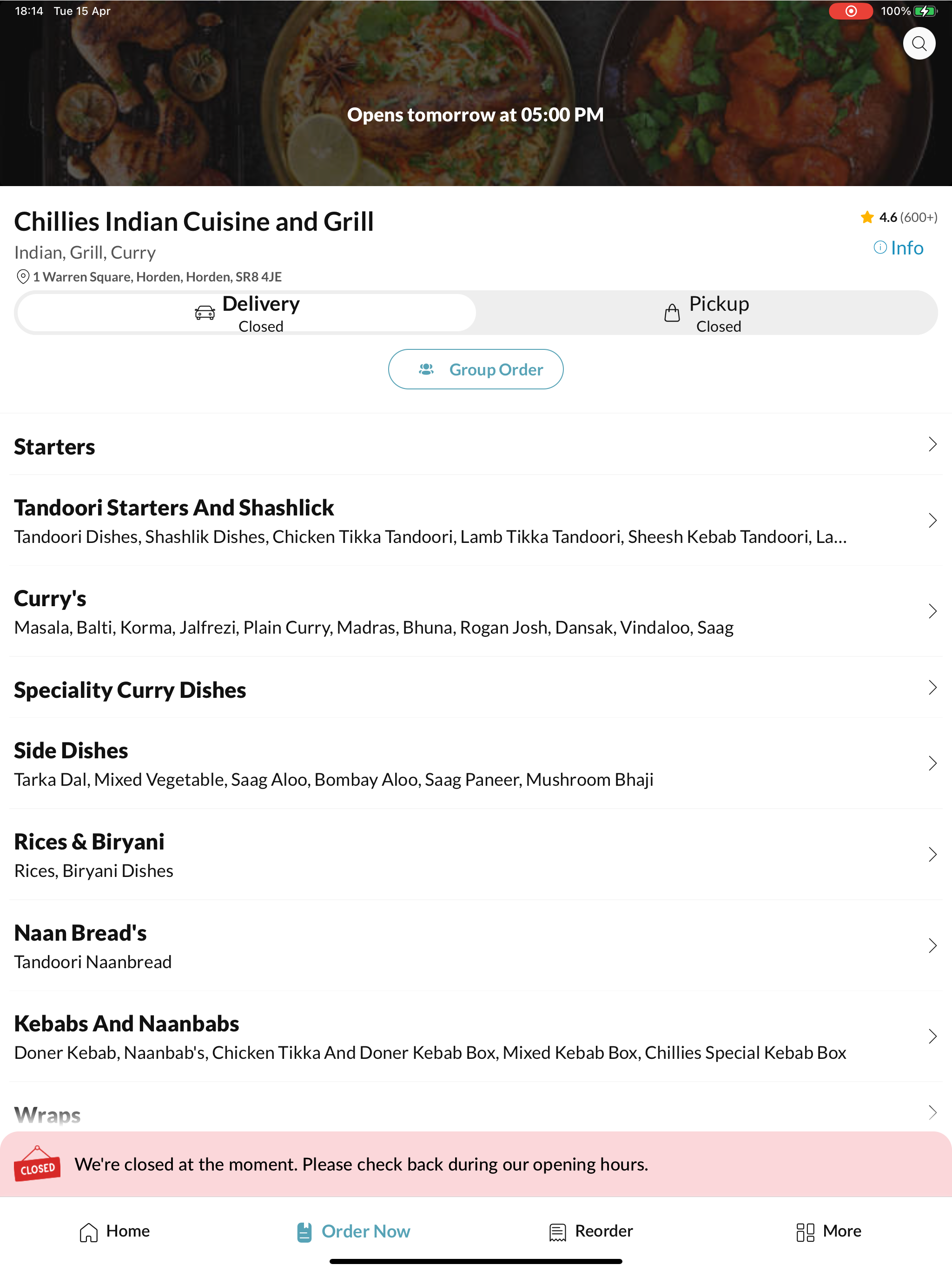Chillies Indian Cuisine &Grill screenshot 5