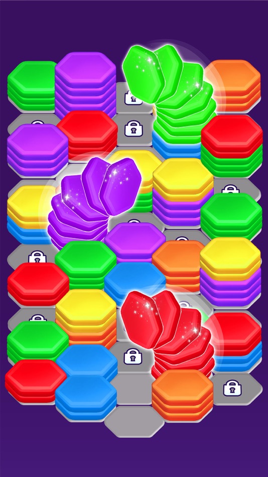 #2. Hexa Color Sorting Puzzle (iOS) By: D2M STUDIO COMPANY LIMITED