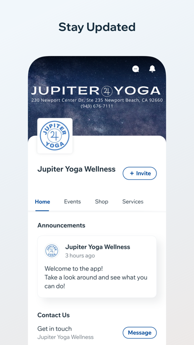 Jupiter Yoga Wellness Screenshot