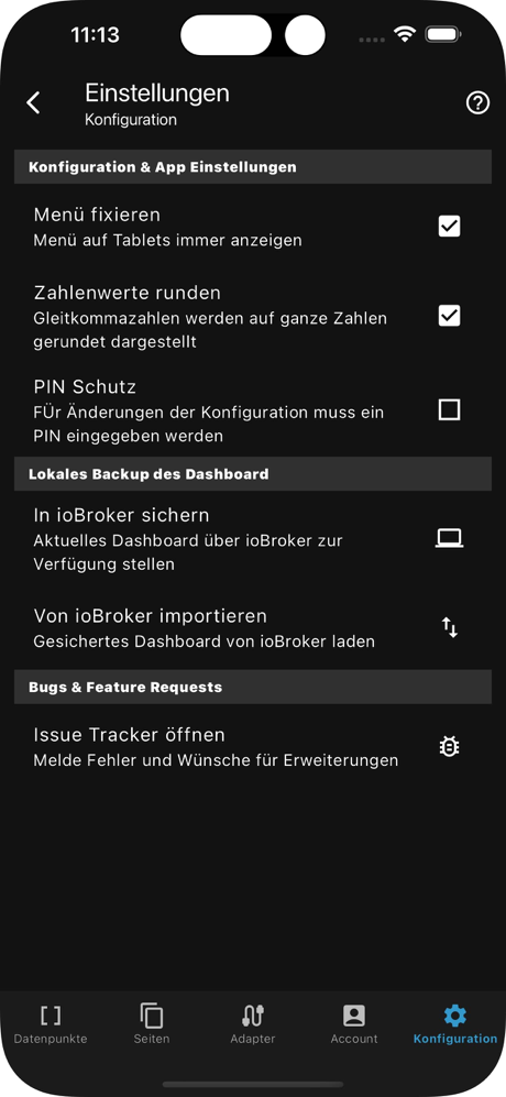 IOB Mobile für ioBroker screenshot 5
