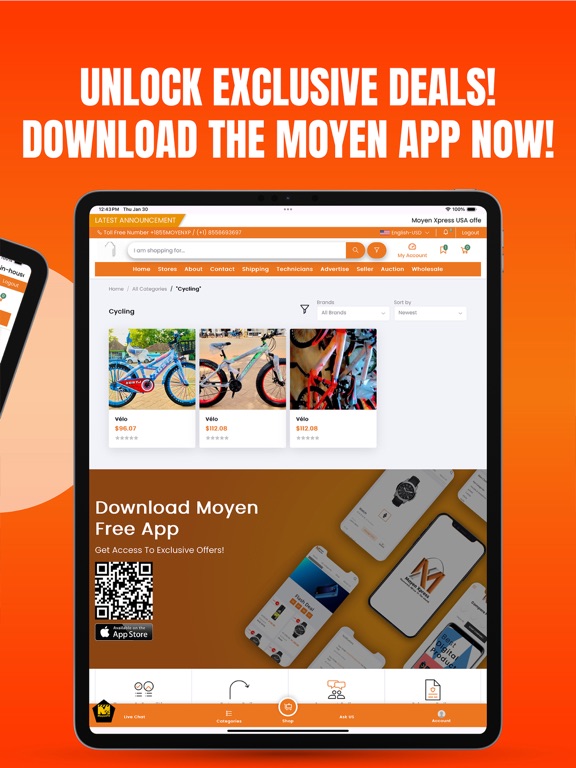 Moyen Business iPad screenshot 4 - Shopping app