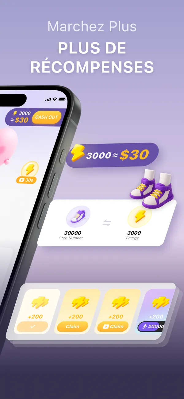 Screenshot #2 pour WalkPay: Walk & Earn Rewards